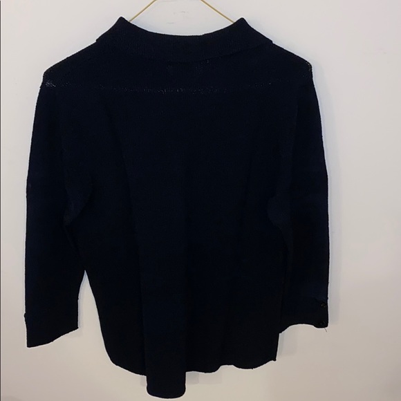 Ball of Cotton - L dark navy button down cardigan - Picture 5 of 7